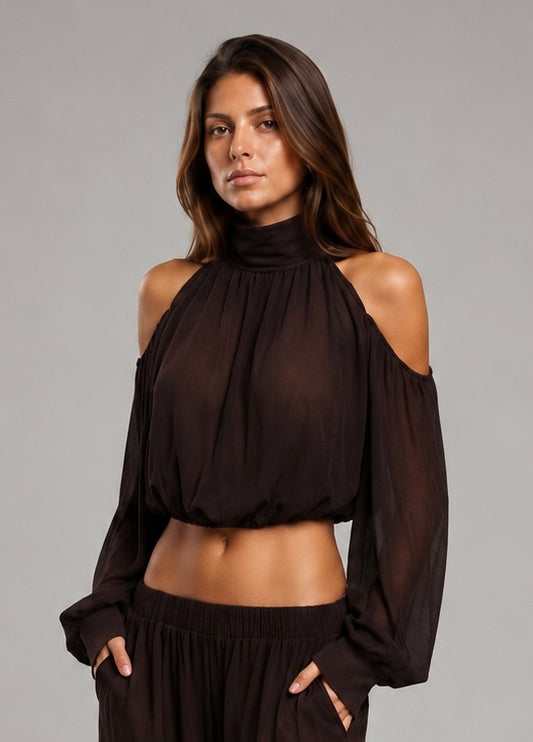 Top Hana Marrom